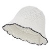 EINSKEY Women's Crochet Bucket Hat, UV Protection Lightweight Packable Faux