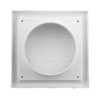 Vents 100 mm White Plastic Gravity Wall Grille with Non-Return