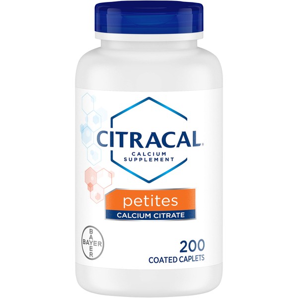 Citracal Calcium Citrate + D3 Petites Tablets - 200 ct, Pack of 5
