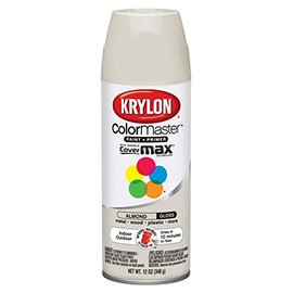 Krylon K05150607 ColorMaster Paint + Primer, Gloss, Almond, 12 oz.