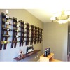 Wall Mounted Wine Rack | Rustic Barrel Stave Hanging Wooden