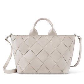 BOSTANTEN Woven Tote Bag for Women Top Handle Purses and Handbags Shoulder Crossbody Purse With Zipper