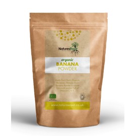 Natures Root Nature's Root Organic Banana Powder - Vegan and Gluten Free | Natural Source of Fibre Vitamins and Minerals | Nutrient Rich Superfood | Resealable Pouch (125g)