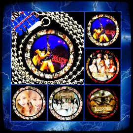 LOVEBITES JAPANESE METAL EXCLUSIVE FIVE PENDANTS PLUS ONE NECKLACE CHAIN