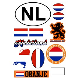 Daged Netherlands Sticker Card Sticker Sheet – Car, Motorcycle, Biker Flag, Decoration AK