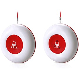 Wireless Call Buttons for Nursing Staff Pagers and Restaurant Call Pagers Waterproof 500 Feet Range for Elderly People / Patients / Disabled (Must be Paired with Receiver to Work)