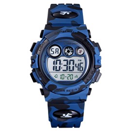 SKMEI Kids Watch, Digital Sports Waterproof Watch for Boys Girls, Outdoor Multifunction Chronograph with Colorful LED Backlight Analog Watches for Children