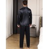 AprBean Satin Silky Men's Pajama Sets Big and Tall Long