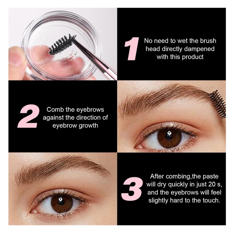 VIOLA HOUSE Brow Styling Wax, Eyebrow Soap, Long-lasting Waterproof Eye