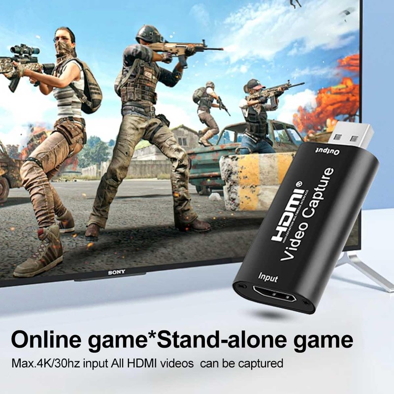 4K HDMI Video Capture Card, T Tersely Portable HDMI to