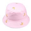 Agshcqi Bucket Hats Embroidered Banana Hat Fruit Sunhat Double-Sided Fisherman