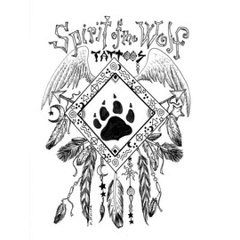Spirit of The Wolf Tattoo Design Book, Inspiration Guide, and Adult Coloring Book. 100s of Intricate High-Res Henna Body Ink Artwork Sketches by Professional Artists to Trace, Stencil or Freehand