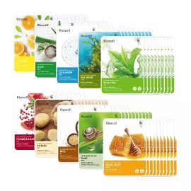 Ricosel 리코셀 네이처리커버리 마스크팩 1번 세트 100개입 1개 [100개입 × 1개] Ricocel Nature Recovery Mask Pack Set 1, 100 Pieces [100 Pieces × 1]