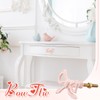 MorningRo 6 Pcs Pink Bow Knobs for Dresser,Pink Bow Drawer