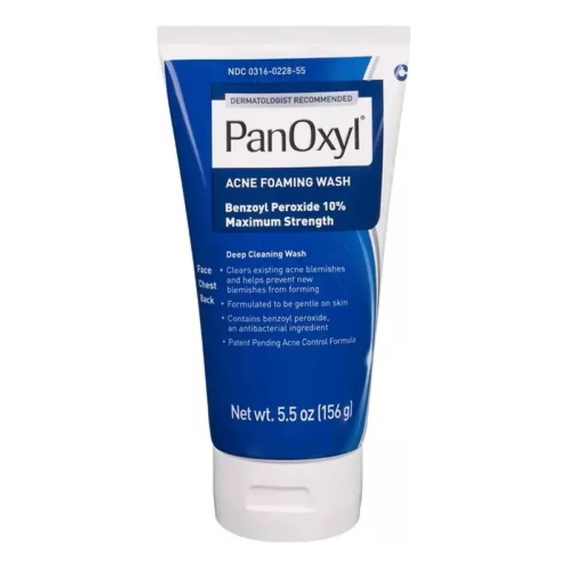 Limpiador Facial Panoxyl Peróxido Benzilo 10% Antiacné 156g