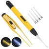 Rechargeable LED Luminous Earpick Ear Tweezers Portable Earwax Removal Cleaning