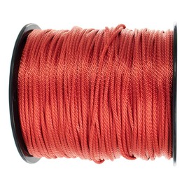 Golberg Solid Braid Nylon Rope - (Red, 1/8 Inch x 50 Feet)
