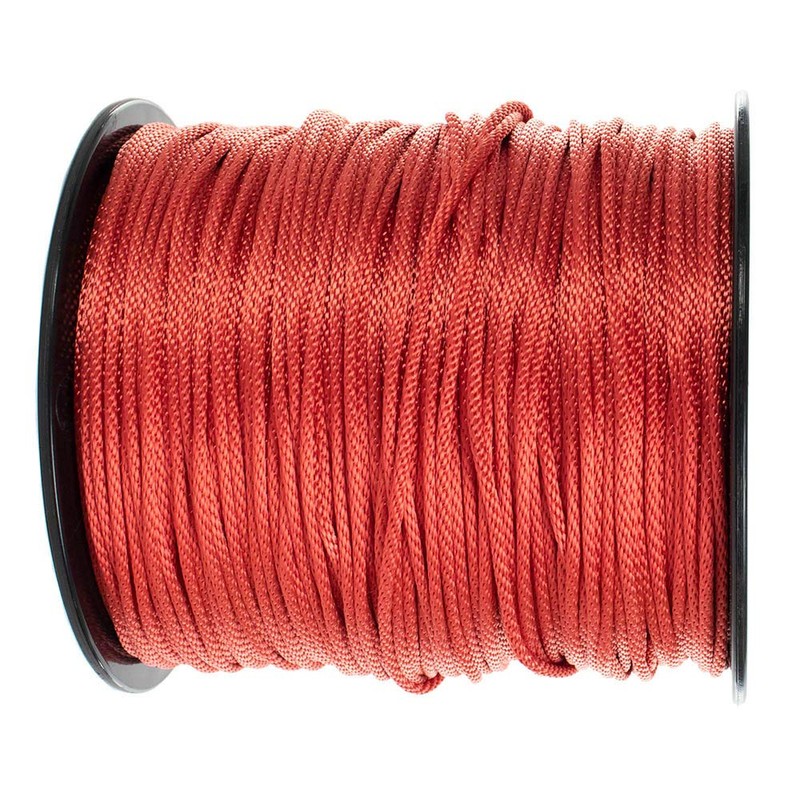 Golberg Solid Braid Nylon Rope - (Red, 1/8 Inch x