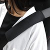 SaveSooo Seat Belt Pads (Set of 2, Black) Seat Belt