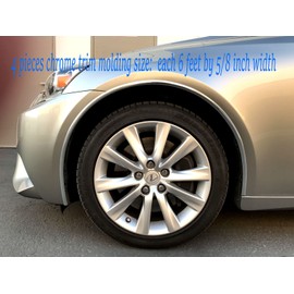 Chrome Trim Molding Shop For Hyun2005-2022 Models - Set of 4 Chrome Fender Wheel Well Trim Molding