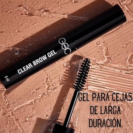 GOC, Gel transparente para pienar las cejas, Fija las cejas y las mantiene firmes, Textura suave, No hace grumos blancos, 12 horas de fijación, GCBG01