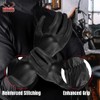 Men's Premium Water Resistant Deerskin Leather Motorcycle and Driving Glove
