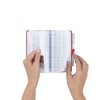 Address Book A-Z Red Index Hard Back Slim Address &