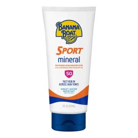 Banana Boat Sport Mineral Sunscreen Spf 50 Loción, 5 Onzas L