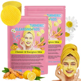 BSOON Turmeric Kojic Acid Cleansing Pads, Pack of 40 Exfoliating Kojic Acid & Turmeric Exfoliating Pads, Skin Tone Balance, Acne Scars, Unclog Pores, Helps Balance Skin Oil and Water