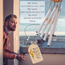 VAPCUFF Memorial Wind Chime for Loss of Loved One, Sympathy Gifts Wind Chimes for Outside, Bereavement Gift, in Memory of Loved One, Memorial Gifts for Loss of Mother or Father