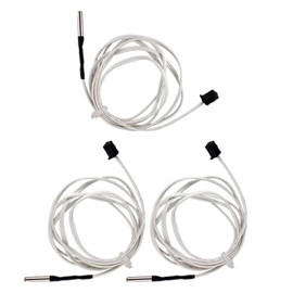 3Pcs 3D Printer HT-NTC100K Thermistor, Ender 3 Thermistor Upgrade NTC 100K 3950 Thermistor Sensor 3x15, XH2.54 2Pin Compatible for Ender 3 v2, Ender 5, CR-10 Series V6 Volcano 3D Printer Hotend,