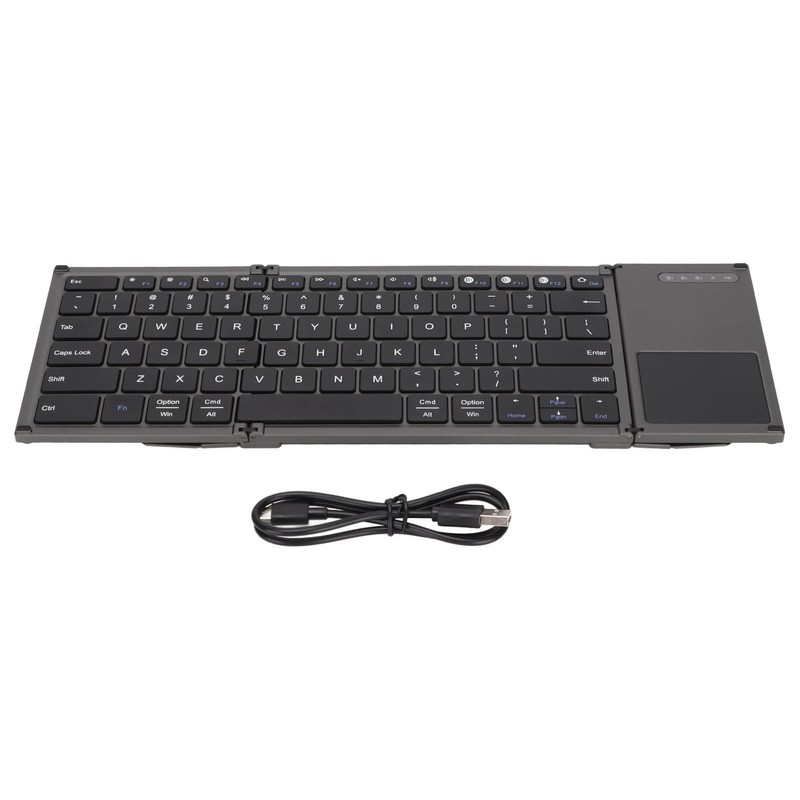Wireless Keyboard 78 Keys Ultra Thin Folding Design Keyboard with