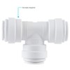 John Guest Speedfit 1/4 Inch Union Tee Connector, Push to
