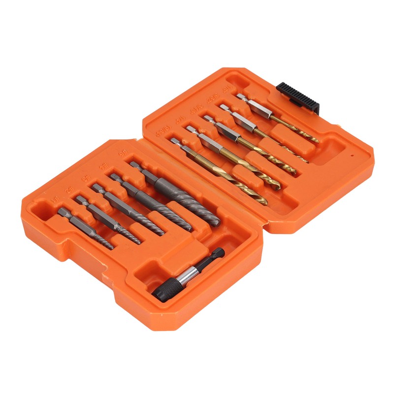 11Pcs Damaged Screw Extractor Kit HHS Professional Bolt Stud Removal