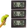 2/ 3Pcs Digital Hydrometer Thermomete, Rectangular Shape with Snaps on