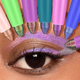 TWLBXMG Chameleon Eyeshadow Stick Eyeliner Eyes Makeup Glitter Eyeliner Pen colorful Cream Shimmer Eye shadow Waterproof Long Lasting Halloween Eye liner Pencil Party Stage Use # 04