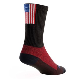 SockGuy, Crew Cuff Glory Mens Socks, cuff height 6", size S / M