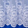Maple Textiles Canterbury White Net Curtain Flowers Floral Pattern Sold