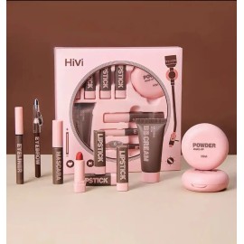 Kit De Maquillaje Completo Economico 9 Pz Tonos Claros