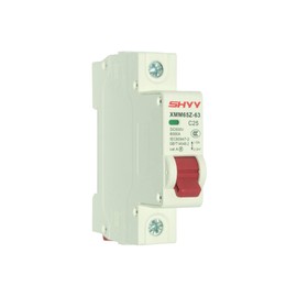 DC Miniature Circuit Breaker 25A 500V 1 Pole, DIN Rail Mount DC Circuit Breaker for Battery and Solar System