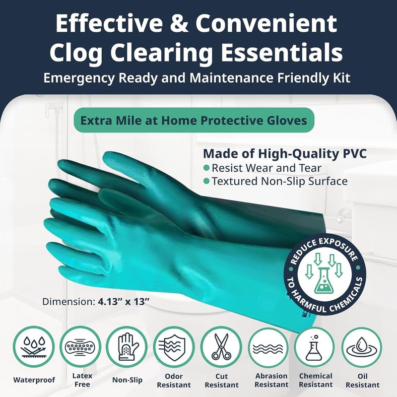 "Extra Mile at Home Drain Cleaning Kit – Includes 20