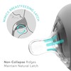 Nanobebe Flexy Silicone Baby Bottle, Anti-Colic, Natural Feel, Non-Collapsing Nipple,