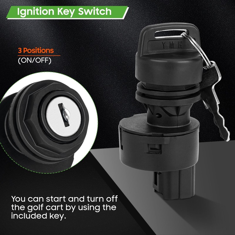 10L0L Golf Cart Ignition Key Switch for Yamaha G29, 2