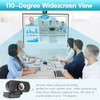 1080P Webcam,Live Streaming Web Camera with Stereo Microphone, Desktop or