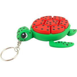 Turtle Fidget Clickers - Desktop and Keychains - Sensory Figures, Mechanical Keys - Autism, ADHD, Stress, Anxiety Relief - Style: Watermelon