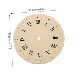 GRIRIW Vintage Quartz Clock Dial DIY Replacement Round Clock Dial Plate for Wall Sturdy Metal