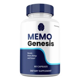 Memo Genesis Capsules, Cognitive Supplement, MemoGenesis Natural Pills (3 pack)