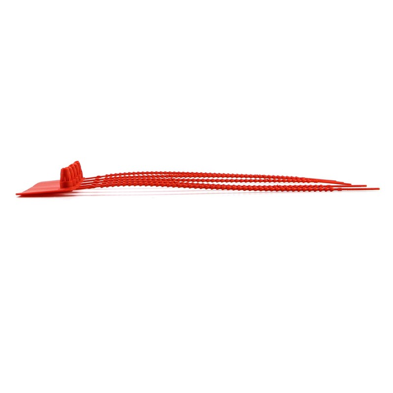 QWORK Plastic Tamper Seals, 100Pcs Tamper Self-Locking Security Zip Tie,