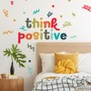 RoomMates Think Positive Multicolor Wall Quote Decals, RMK5579GM