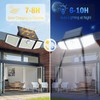 daphino Solar Lights Outdoor 2500LM Motion Sensor Outdoor Lights,3 Head